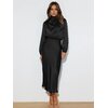 Robe-de-Soir-e-en-Satin-Manches-sulfpour-Femme-l-gante-Taille-Haute-ducative-Nouvelle-Collection