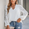 blouse blanche brodée florale printemps 2024