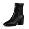 bottines noires à petit talon