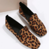 Mocassins en daim léopard