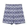short bleu brodé femme