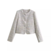 blazer court hiver blanc femme