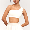 brassière de yoga blanche