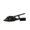 sandales plates  noires (2)