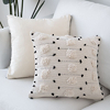 Housse-de-coussin-g-om-trique-Blanc-noir-housse-d-oreiller-tiss-e-de-Style-marocain