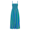 robe longue bleue à bretelles (3)