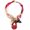 Collier fantaisie Esmeralda rouge