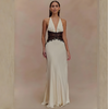 Robe Caliane blanche satin