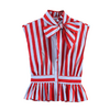 chemise sans manches à rayures
