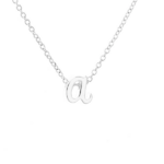 collier initiale lettre argent bijou fantaisie cadeau femme