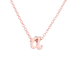 collier initiale lettre or rose bijou fantaisie cadeau femme