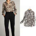 Chemisier imprimé vache fluide mousseline de soie femme automne 2020 la selection parisienne