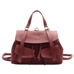 sac à main dos bandoulière imitation cuir haut de gamme la selection parisienne bordeau