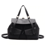sac à main noir dos bandoulière imitation cuir haut de gamme la selection parisienne