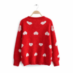 pull rouge coeur blanc femme vintage automne hiver 2020 la selection parisienne en ligne 1