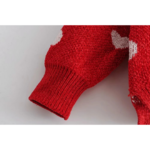 pull rouge coeur blanc femme vintage automne hiver 2020 la selection parisienne en ligne 2