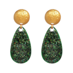 boucles doreilles fantaisies acrylique pierre verte cadeau femme en ligne la selection parisienne 1