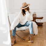 pull à grosses mailles blanc femme hiver tendance mode en ligne la selection parisienne 1