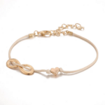 ensemble bracelets fantaisie rose doré perle femme bijoux tendance en ligne pas chers 1