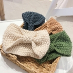 Bandeau-en-laine-solide-r-chauffant-le-Crochet-bandeau-avec-n-ud-papillon-pour-femmes-et