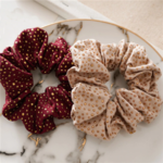 chouchou scrunchie imprimé accessoire cheveux tendance la selection parisienne