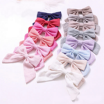barrette noeud unie accessoire cheveux tendance parisienne 1