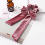 chouchie chouchou foulard noeud velours cotelé coloré accessoire cheveux tendance original paris parisienne