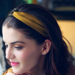 headband jaune bandeau cheveux accessoire coiffure tendance vintage original
