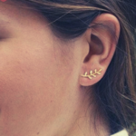 boucles doreilles puces dorées argent 925 pas cheres