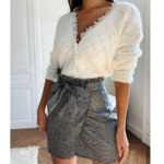 cardigan gilet blanc dentelle femme