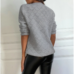 cardigan gilet gris dentelle femme