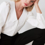 blouse blanche à broderie femme mode en ligne