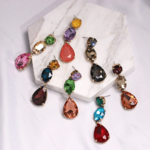 boucles doreilles fantaisie pendantes colorées chic glamour femme 5