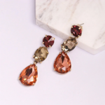 boucles doreilles fantaisie pendantes colorées chic glamour femme idée cadeau pas cher