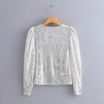 haut à paillettes blouse strass femme tendance mode fêtes soirée