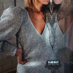 haut à paillettes blouse strass femme tendance mode prêt à porter brillant