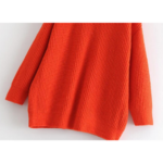 pull rouge à col roulé oversize femme boutique mode en ligne