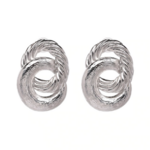 boucles doreilles fantaisies rondes géométriques argent silver argenté bijou femme fantaisie pas cher en ligne