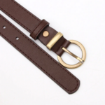 ceinture chic marron cuir pu femme.