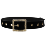 ceinture noire originale à paillettes strass brillante pour femme