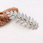 barrette plume accessoire cheveux doré brillant pas cher en ligne 7