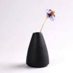 vase céramique noir design style intérieur épuré