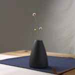 vase céramique noir design