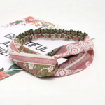 bandeau imprimé fleuri fille femme accessoire cheveux champêtre pas cher