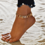 bracelets de cheville dorés bijou fantaisie fille femme en ligne printemps été cadeau pas cher