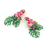 boucles doreilles colorées originales pendantes bijoux fantaisie femme pour mariage cocktail
