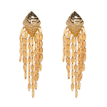 boucles doreilles fantaisies jaunes pendantes originales chic femme