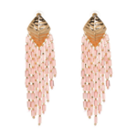 boucles doreilles fantaisies pendantes roses originales chic femme