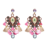 boucles doreilles fantaisies pendantes colorées pas chère