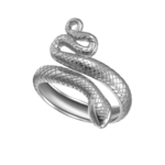 bague ajustable serpent en argent 925 femme